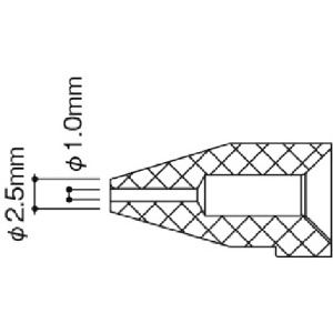 白光 ノズル/1.0MM N50B-04