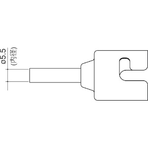 白光 ノズル シングル 5.5MM N51-03