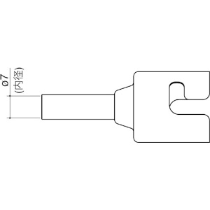 白光 ノズル シングル 7MM N51-04