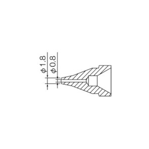 白光 ノズル 0.8MM S型 N61-04