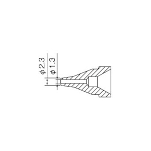 白光 ノズル 1.3MM S型 N61-06