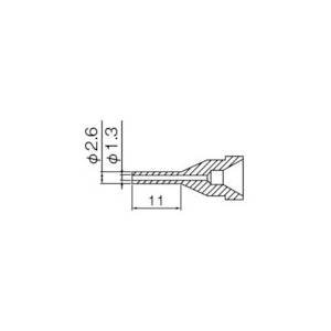 白光 ノズル 1.3MM ロング型 N61-13