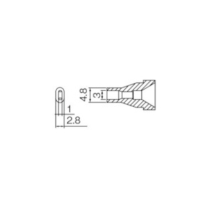 白光 ノズル 3X1MM N61-15