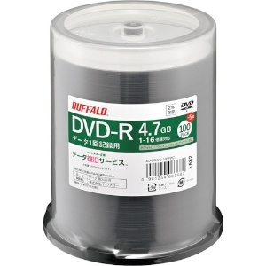 バッファロー 光学メディア DVD-R PCデータ用 4.7GB 法人チャネル向け 100枚+5枚 RO-DR47D-105PWZ