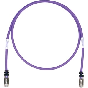 パンドウイット CAT6A/CAT6 シールドパッチコード 2m 紫 STP6X2MVL STP6X2MVL