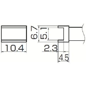 白光 こて先 トンネル 5.1mmX10.4mm T12-1002