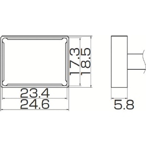 白光 こて先 クワッド 23.4mmX17.3mm T12-1205