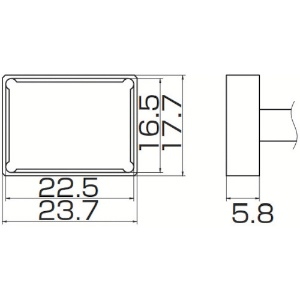 白光 こて先 クワッド 22.5mmX16.5mm T12-1206