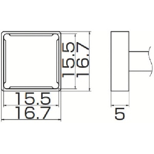 白光 こて先 クワッド 15.5mmX15.5mm T12-1207