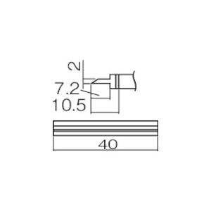 白光 こて先 スパチュラ 40 T12-1406