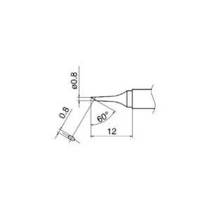 白光 こて先 0.8C型 T12-C08