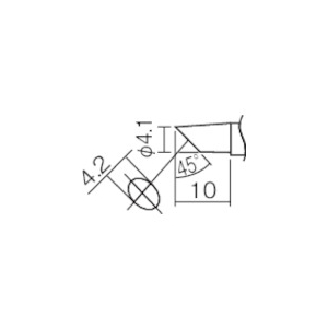 白光 こて先 4C型(Z) T12-C4Z