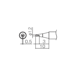 白光 こて先 1.2D型 T12-D12