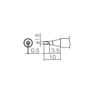 白光 こて先 1.6D型 T12-D16