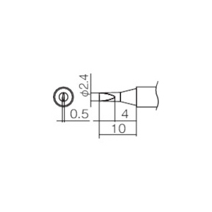 白光 こて先 2.4D型 T12-D24