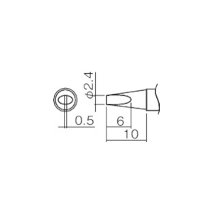 白光 こて先 2.4D型(Z) T12-D24Z