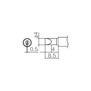 白光 こて先 4D型 T12-D4