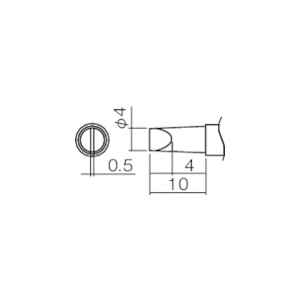 白光 こて先 4D型(Z) T12-D4Z