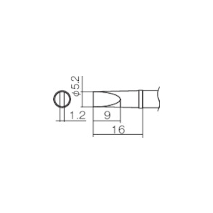 白光 こて先 5.2DL型 T12-DL52