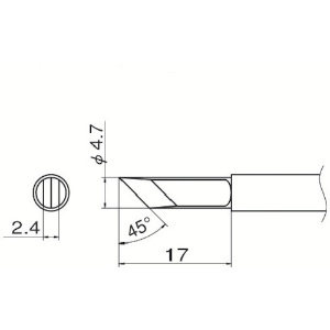 白光 こて先 KF型 T13-KF