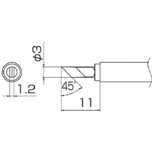 白光 こて先 KU型 T13-KU