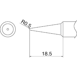 白光 こて先 B型 T19-B