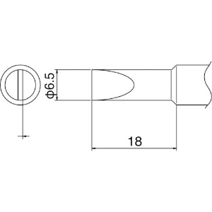 白光 こて先 6.5D型 T19-D65