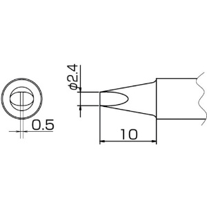 白光 こて先 2.4D型 T20-D24