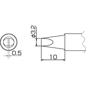 白光 こて先 3.2D型 T20-D32