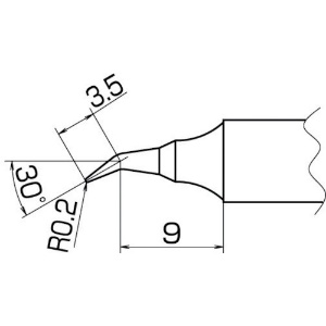 白光 こて先 0.2RSB型 T20-J02