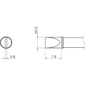 白光 こて先/5.2D型 T31-01D52