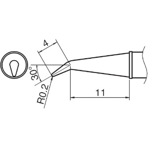 白光 こて先/0.2RSB型 T31-02J02