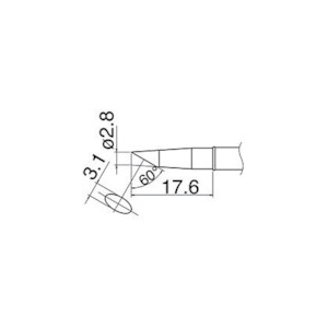 白光 こて先 2.8BC型 T31-03BC28