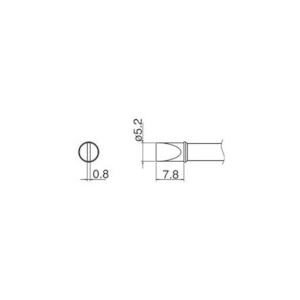 白光 こて先 5.2D型 T31-03D52