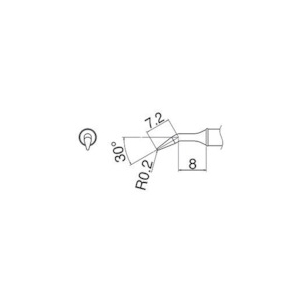 白光 こて先 0.2RLB型 T31-03JL02