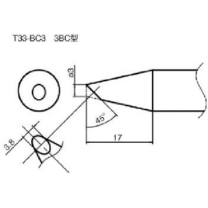 白光 こて先/3BC型 T33-BC3