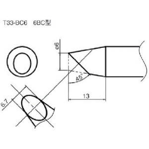 白光 こて先/6BC型 T33-BC6