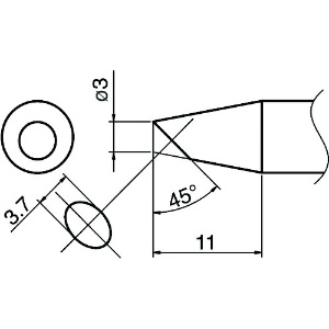 白光 こて先/SSBC3型 T33-SSBC3