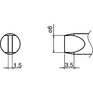 白光 【限定特価】こて先/SSD6型 T33-SSD6