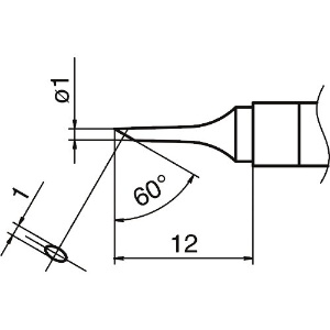 白光 こて先 1C型 T36-C1