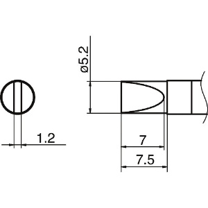 白光 こて先 5.2D型 T36-D52