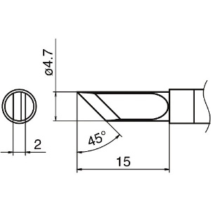 白光 こて先 K型 T36-K