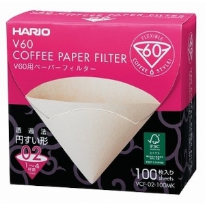 HARIO V60用ペーパーフィルター02M 100枚箱入り VCF-02-100MK