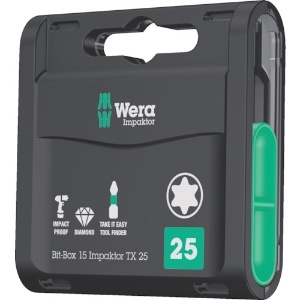 Wera 867/1 インパクター ダイヤモンドビットボックスセット T25 1 057775