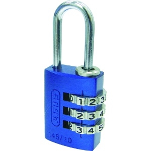 ABUS 【販売終了】ナンバー可変式南京錠 145-20 ブルー 145-20