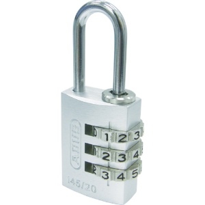 ABUS 【販売終了】ナンバー可変式南京錠 145-20 シルバー 145-20-SI