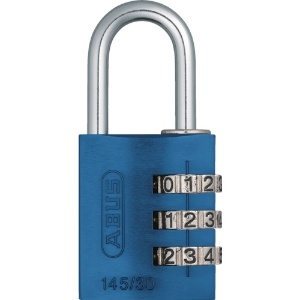 ABUS 【販売終了】ナンバー可変式南京錠 145-30 ブルー 145-30-BL