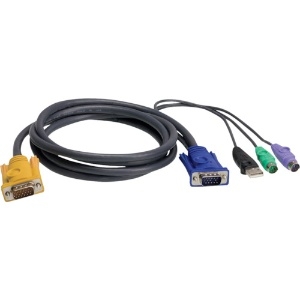 ATEN USB・PS/2コンボKVMケーブル SPHDタイプ 1.8m 2L-5302UP