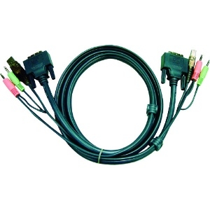 ATEN DVI KVMケーブル 3m 2L-7D03U