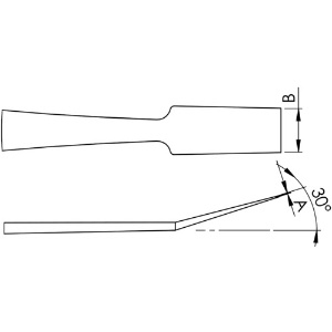 idealtek 耐酸耐磁ステンレスピンセット 120mm 先平曲型タイプ・ハンドルギザ付 耐酸耐磁ステンレスピンセット 120mm 先平曲型タイプ・ハンドルギザ付 36A-SA-1-IT 画像2